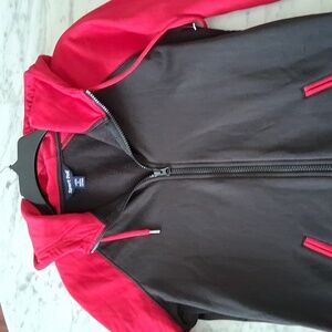 Sport Tek Red and Black Hoodie with Zipper